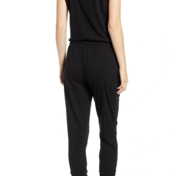 New n:PHILANTHROPY Opal Sleeveless Black Knit Drawstring Jumpsuit XS - Picture 2 of 9
